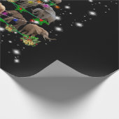 Elephant kerstboom met vlieglicht cadeaupapier (Hoek)