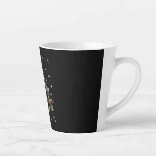 Elephant kerstboom met vlieglicht latte mok (Rechts)