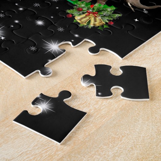 Elephant kerstboom met vlieglicht legpuzzel (Zijkant)