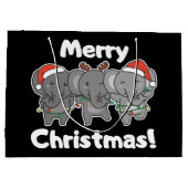 Elephant kerstdieren Elephants Merry Large G Groot Cadeauzakje (Achterkant)