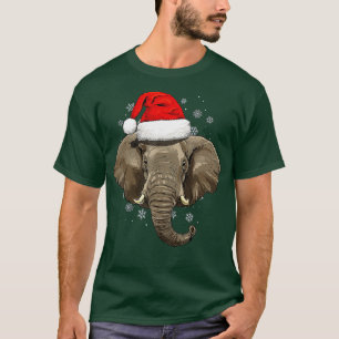 Elephant Kerstdierentuin Safari Keeper Dierenvrien T-shirt