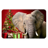 Elephant kerstgroet magneet (Horizontaal)