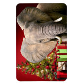 Elephant kerstgroet magneet (Verticaal)