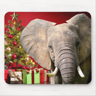 Elephant kerstgroet muismat
