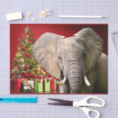 Elephant kerstgroet tissuepapier (Craft)