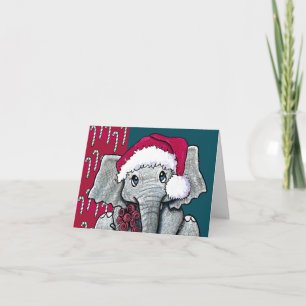 Elephant-kerstkaart Feestdagen Kaart