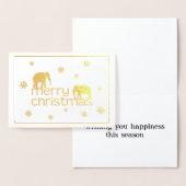 Elephant-kerstkaart Folie Kaarten (Display)