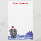 Elephant Kerstmis Briefpapier (Voorkant)