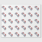 Elephant Kerstmis Cadeaupapier (Vlak)