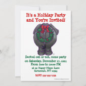 Elephant Kerstmis Kaart (Achterkant)