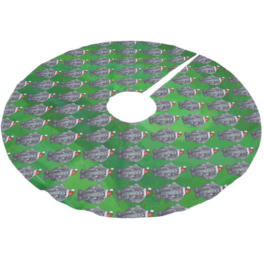 Elephant Kerstmis Kerstboom Rok (Gekanteld)