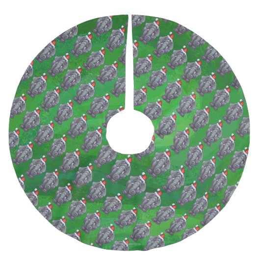 Elephant Kerstmis Kerstboom Rok (Voorkant)