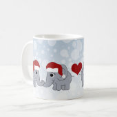 Elephant Kerstmis Koffiemok (Voorkant links)