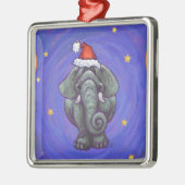 Elephant Kerstmis Metalen Ornament (Links)