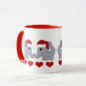 Elephant Kerstmis Mok (Voorkant links)
