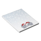 Elephant Kerstmis Notitieblok (Schuin)