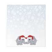 Elephant Kerstmis Notitieblok (Voorkant)