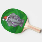 Elephant Kerstmis op groen Tafeltennisbatje (Zijkant)