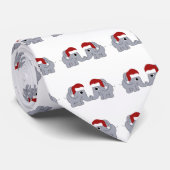 Elephant Kerstmis Stropdas (Opgerold)