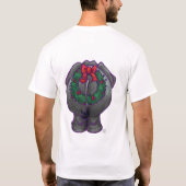 Elephant Kerstmis T-shirt (Achterkant)
