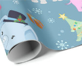 Elephant kerstpatroonverlooppapier cadeaupapier (Rol Hoek)
