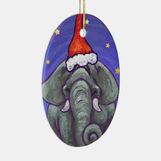 Elephant kerstversiering keramisch ornament (Rechts)