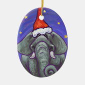 Elephant kerstversiering keramisch ornament (Voorkant)