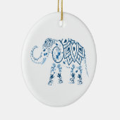 Elephant kerstversiering keramisch ornament (Rechts)
