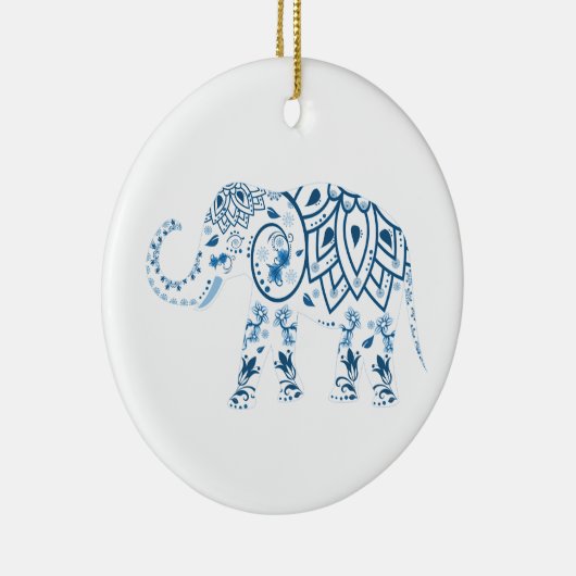 Elephant kerstversiering keramisch ornament (Rechts)