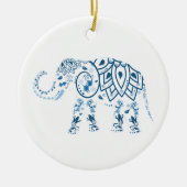 Elephant kerstversiering keramisch ornament (Voorkant)