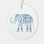 Elephant kerstversiering keramisch ornament (Links)