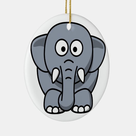 Elephant kerstversiering keramisch ornament (Rechts)