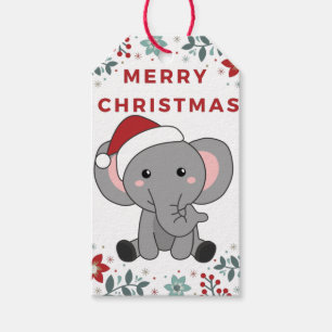 Elephant kerstwinter Winter Animals Elephants G Cadeaulabel
