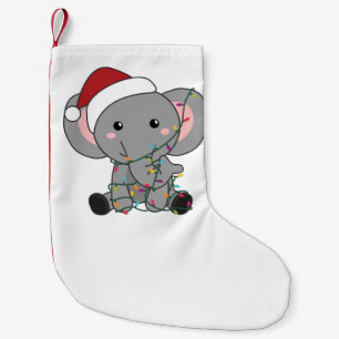 Elephant Kerstwinter Winter Animals Elephants Kleine Kerstsok