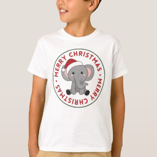 Elephant Kerstwinter Winter Animals Elephants T-shirt