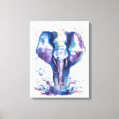 Elephant Kinder kunst Canvas Afdruk (Voorkant)