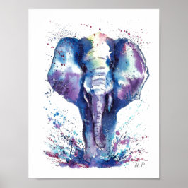 Elephant Kinder kunst Poster