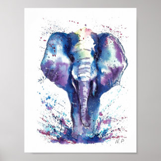 Elephant Kinder kunst Poster