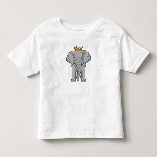 Elephant King Crown Kinder Shirts (Voorkant)