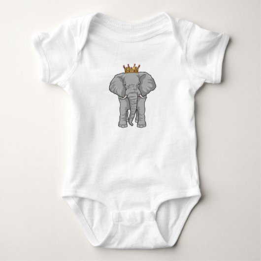 Elephant King Crown Romper (Voorkant)