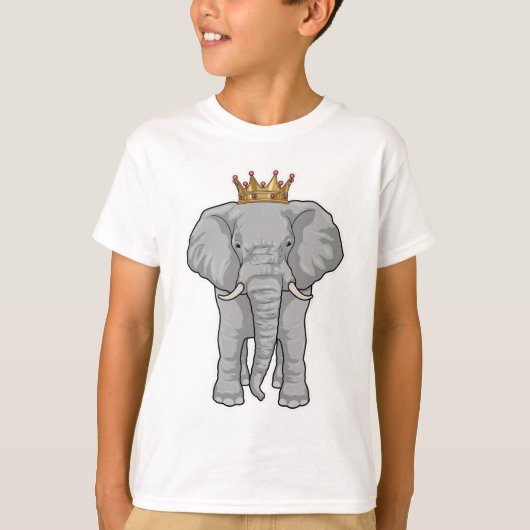 Elephant King Crown T-shirt (Voorkant)