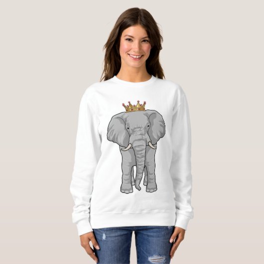 Elephant King Crown Trui (Voorkant volledig)