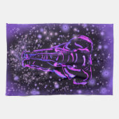 Elephant Kitchen Towel Paars Pink Sterrennacht Theedoek (Horizontaal)