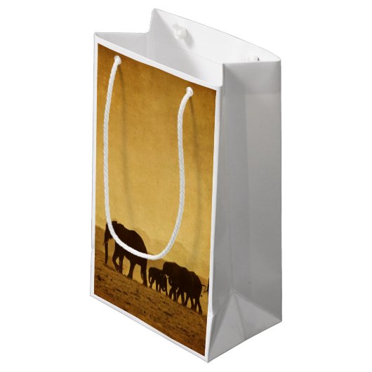 Elephant Klein Cadeauzakje (Voorkant Gekanteld)