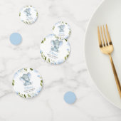 Elephant, kleine olifant, blauw, Baby shower Confetti (Groep)