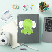 Elephant, kleine olifant, groene olifant sticker (iPad Cover)