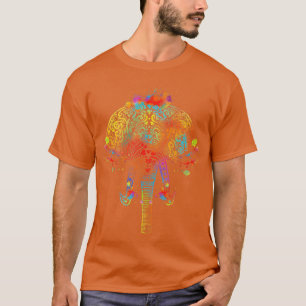 Elephant kleurful Yoga T-shirt