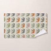 Elephant kleurrijk dierenpatroon hedendaags bad handdoek (Handdoek)