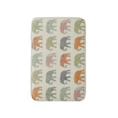 Elephant kleurrijk dierenpatroon hedendaags badmat (Voorkant Verticaal)