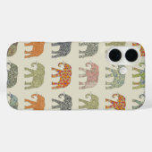 Elephant kleurrijk dierenpatroon hedendaags Case-Mate iPhone case (Achterkant (horizontaal))